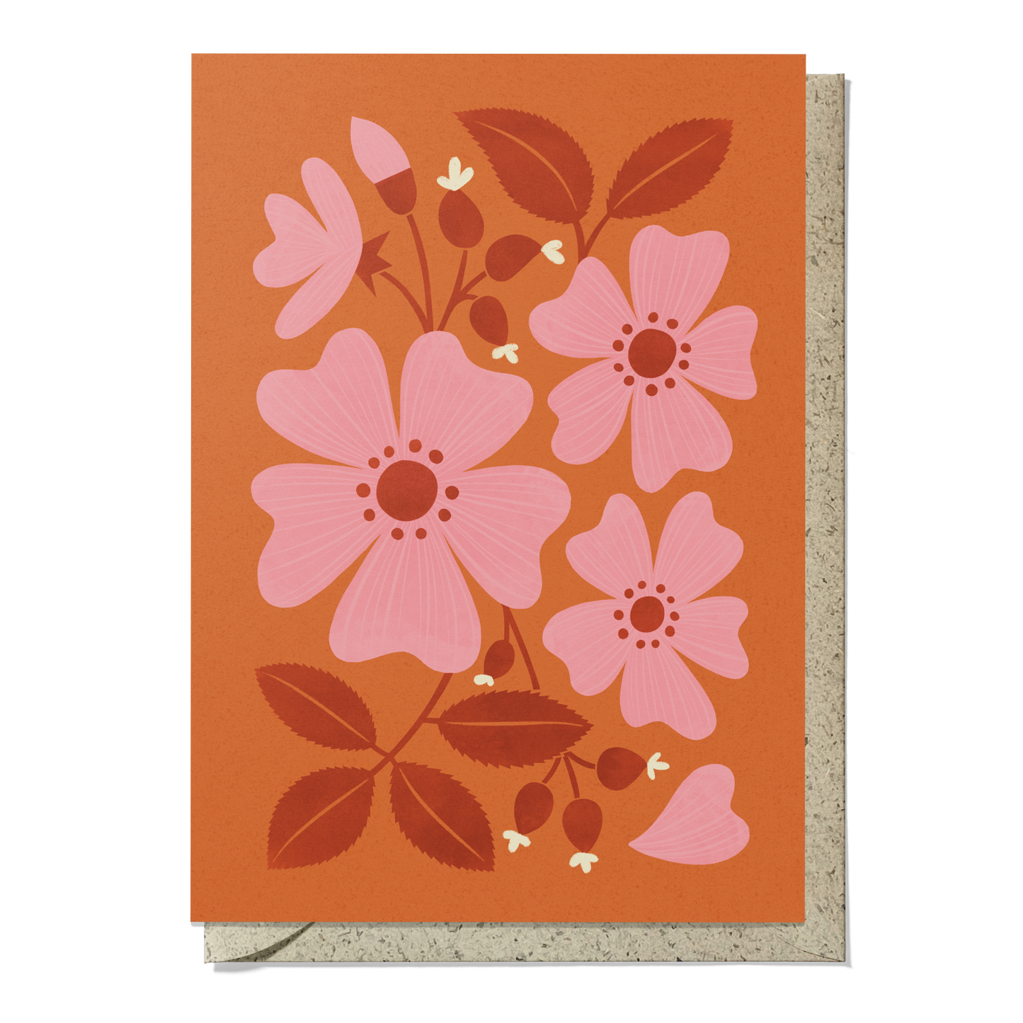 Wild Rose Reusable Art Card