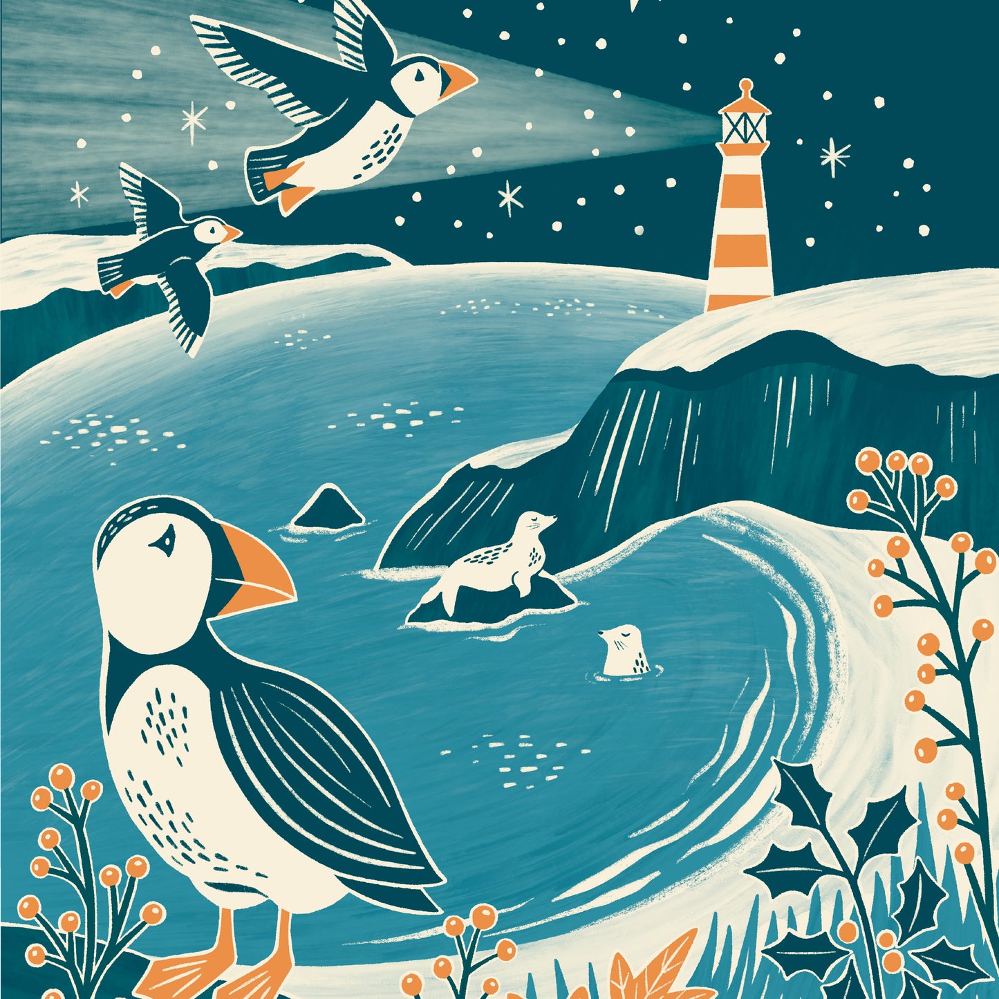 Coastal Wildlife Charity Christmas Card