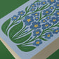 Forget Me Not Reusable Art Card