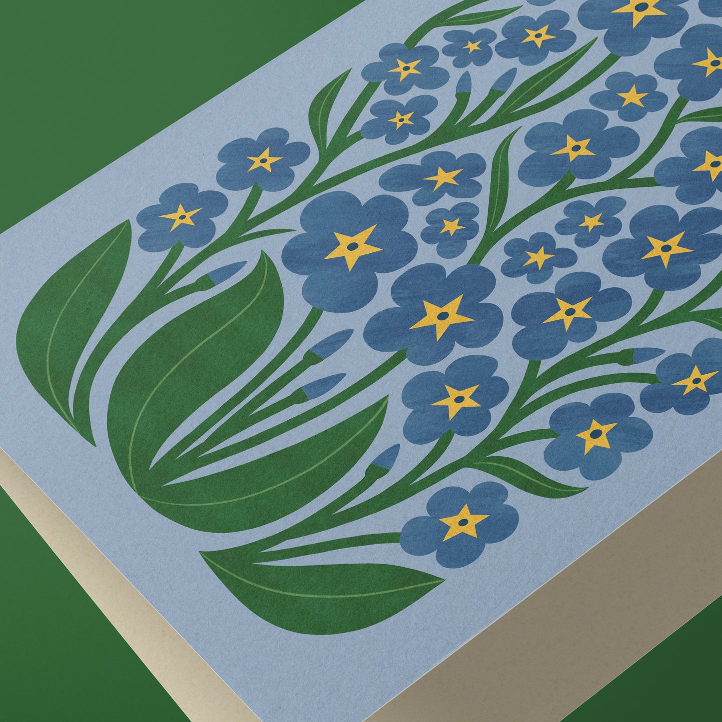 Forget Me Not Reusable Art Card