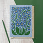 Forget Me Not Reusable Art Card