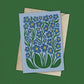 Forget Me Not Reusable Art Card