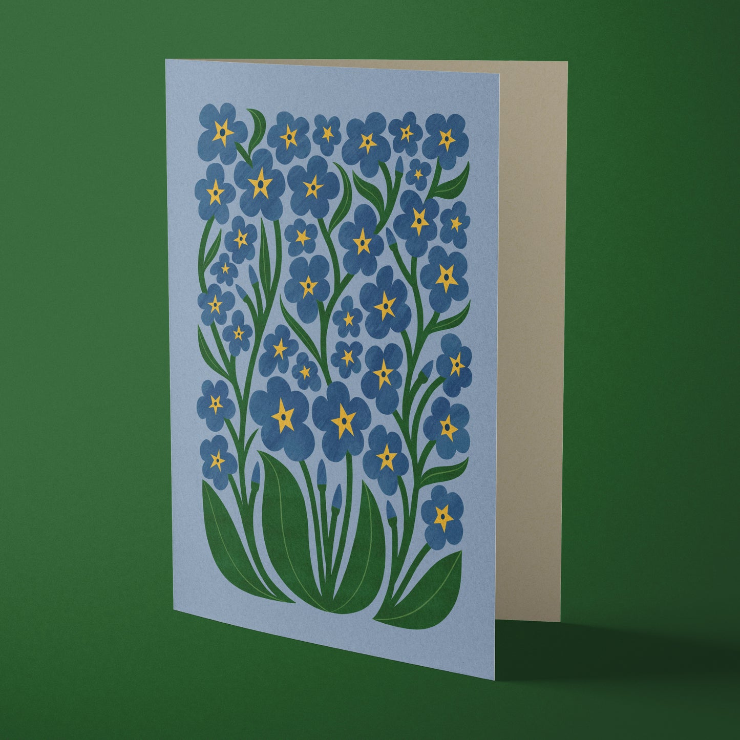 Forget Me Not Reusable Art Card