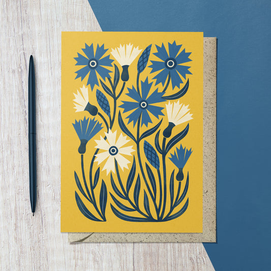 Cornflower Reusable Art Card