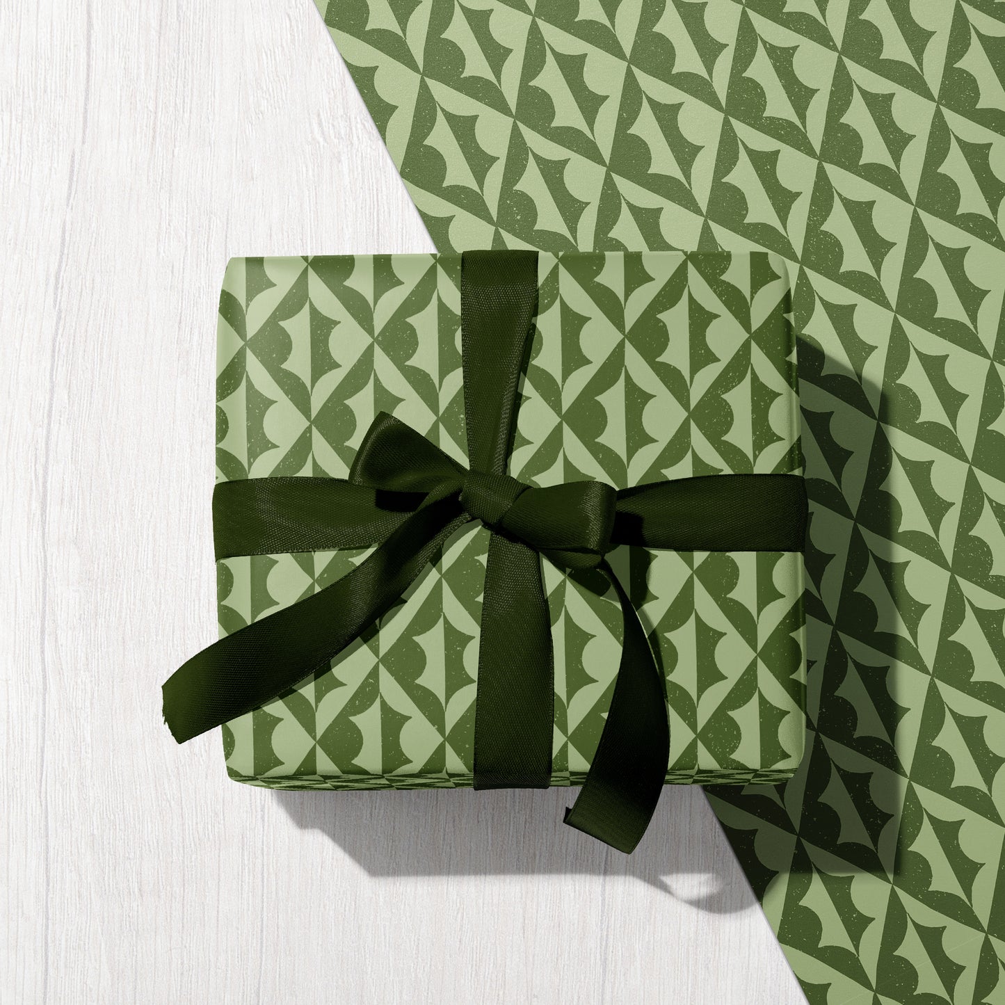 Holly Harlequin Eco Gift Wrap