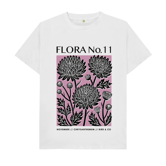 November Chrysanthemum – Unisex Birth Flora Tshirt (Colour)