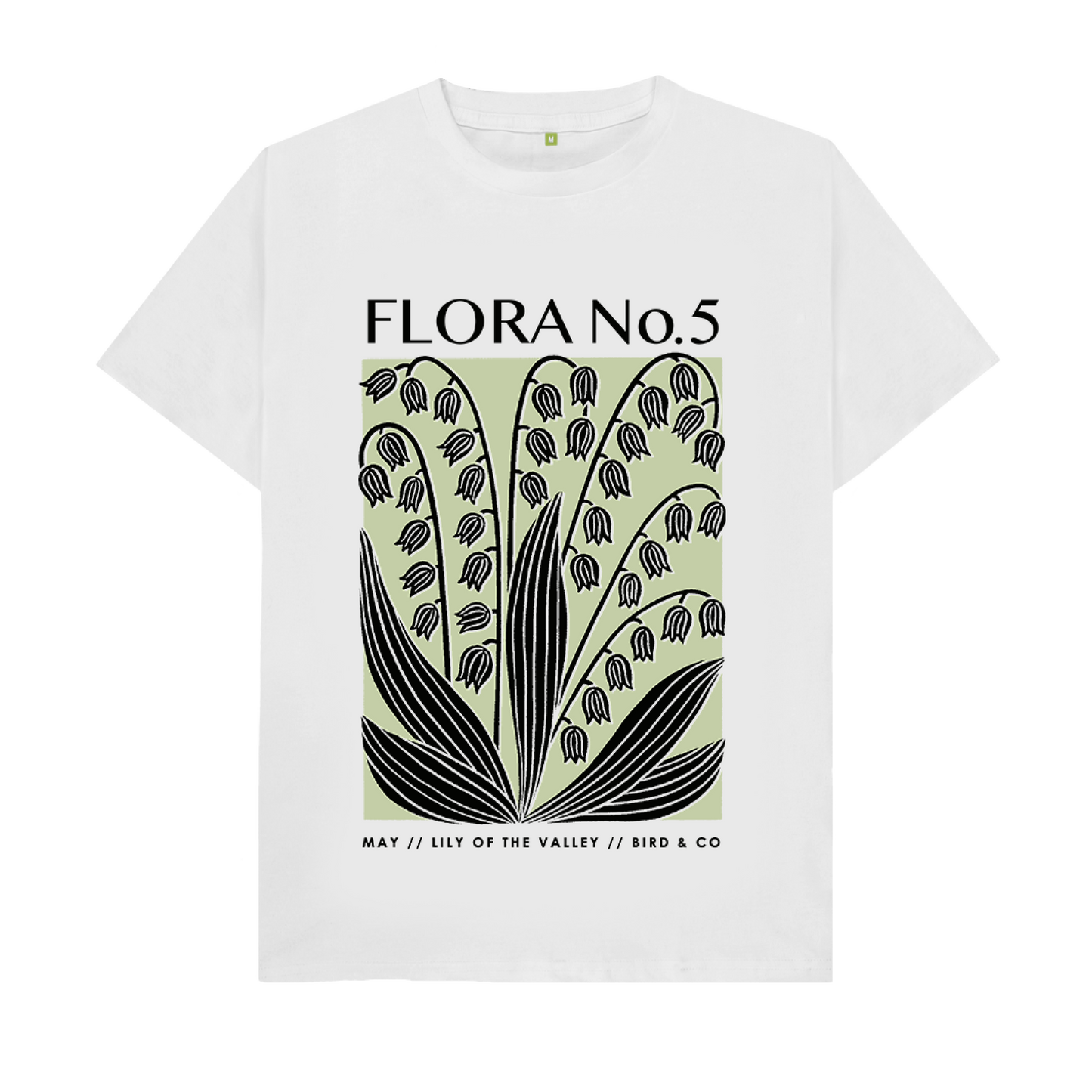 May Lily of the Valley – Unisex Birth Flora Tshirt (Colour)