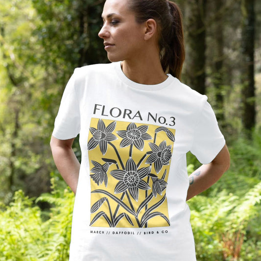 March Daffodil – Unisex Birth Flora Tshirt (Colour)