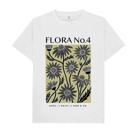 April Daisy – Unisex Birth Flora Tshirt (Colour)