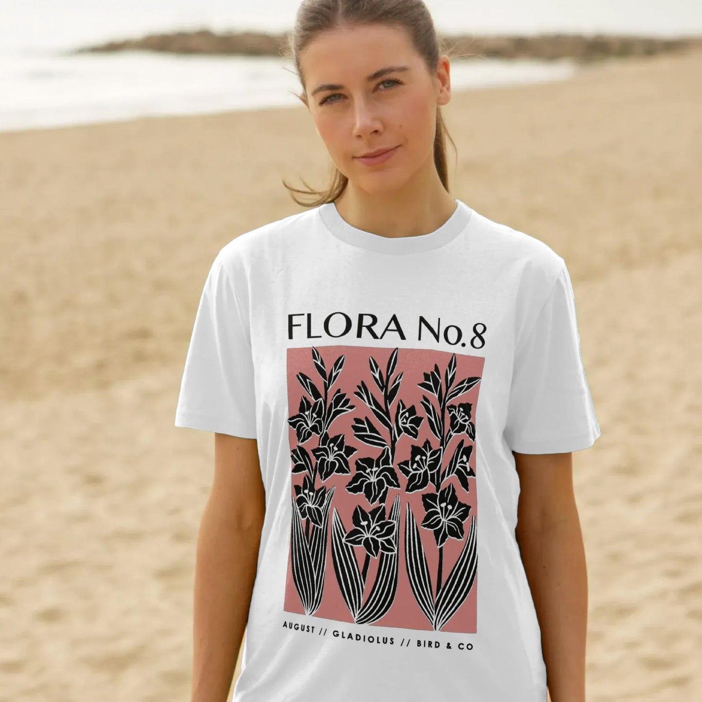 August Gladiolus – Unisex Birth Flora Tshirt (Colour)