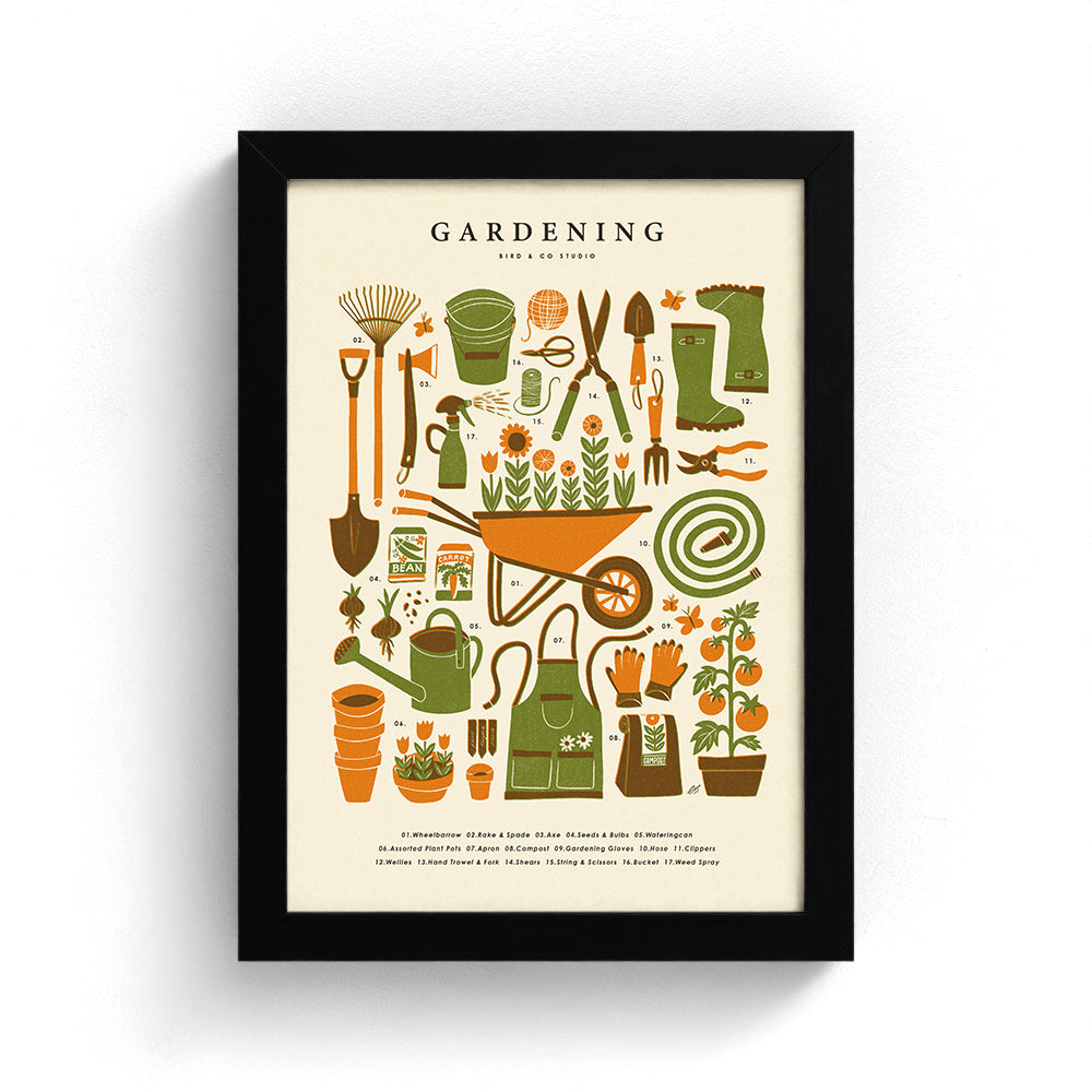 Gardening Kit Art Print