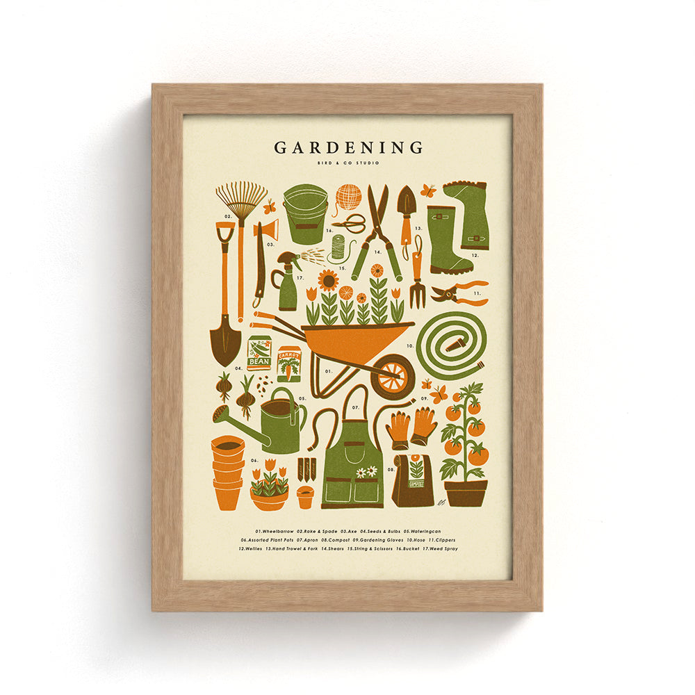 Gardening Kit Art Print