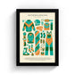 Snowboarding Kit Art Print