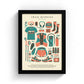 Trail Running Kit Art Print