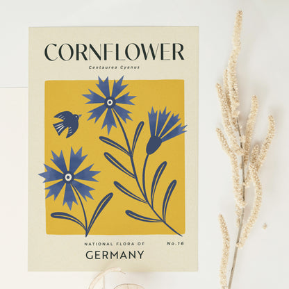 Cornflower of Germany Art Print