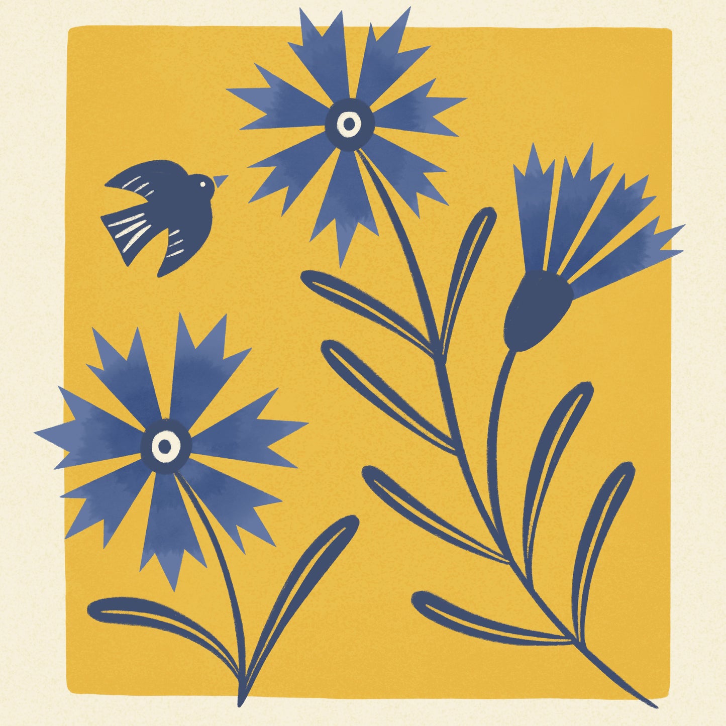 Cornflower of Germany Art Print