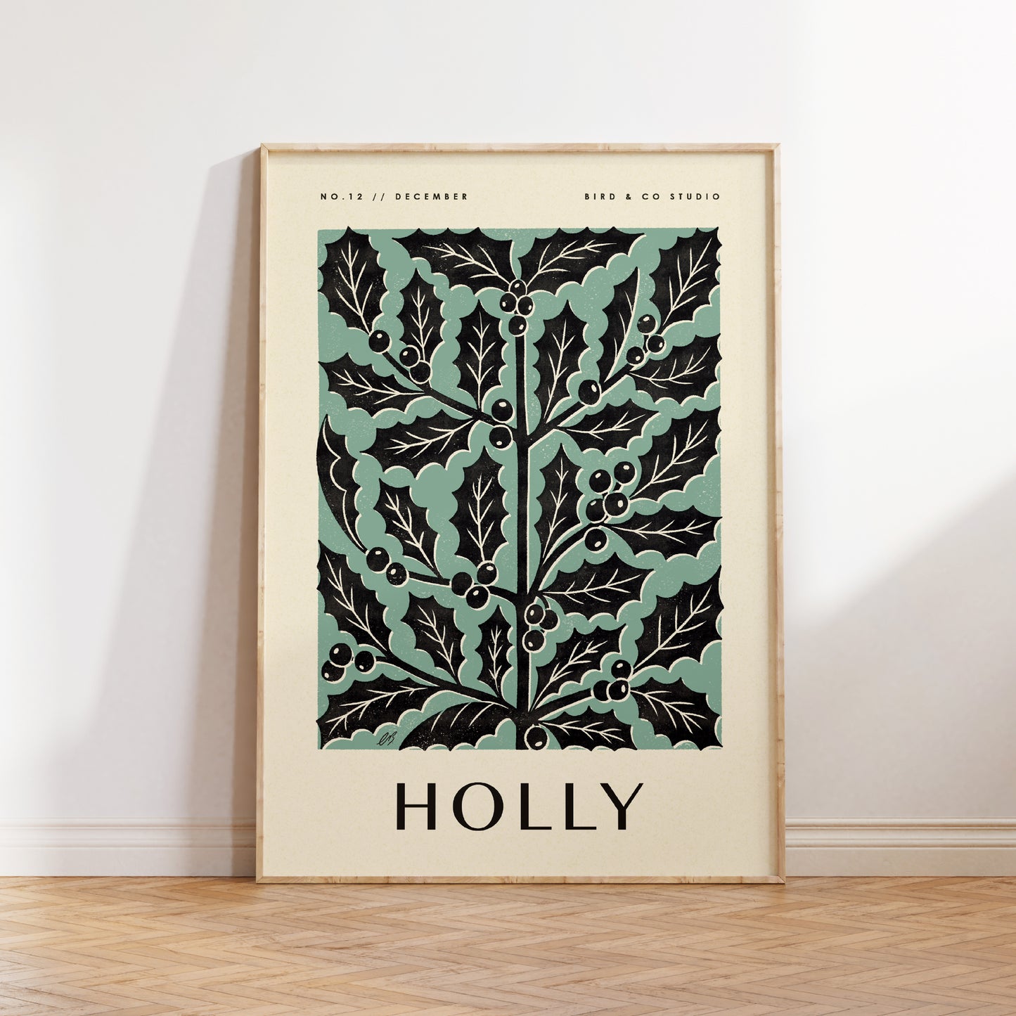 December Holly Art Print