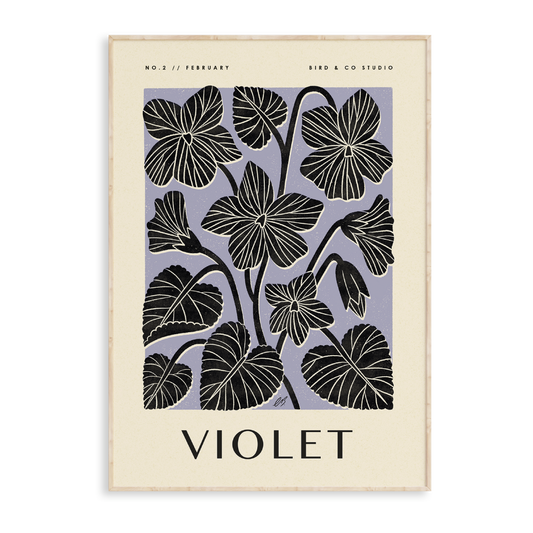 February Violet Art Print