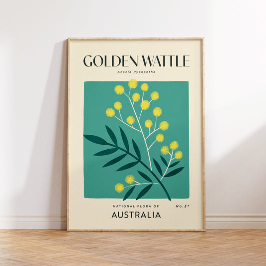 Golden Wattle of Australia Art Print