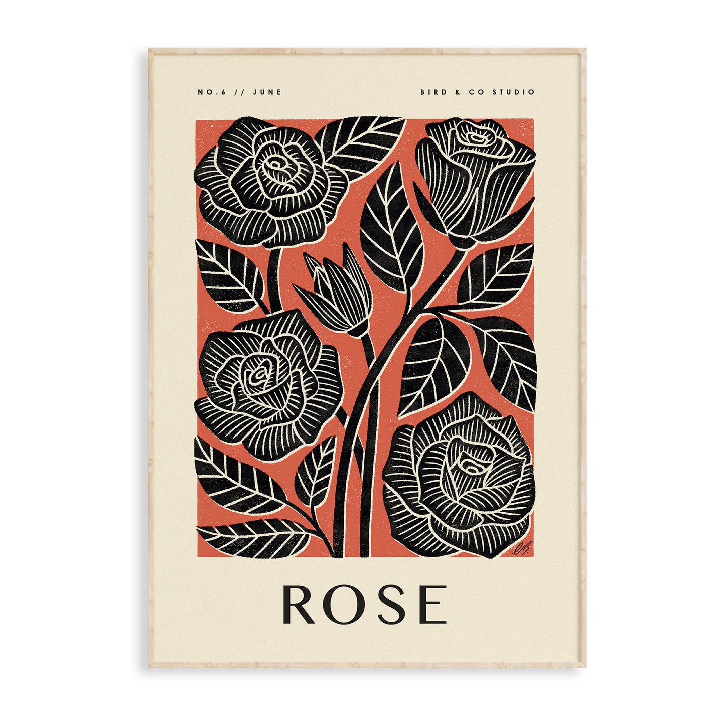 June Rose Art Print