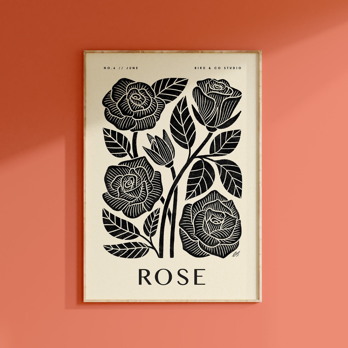 June Rose Art Print