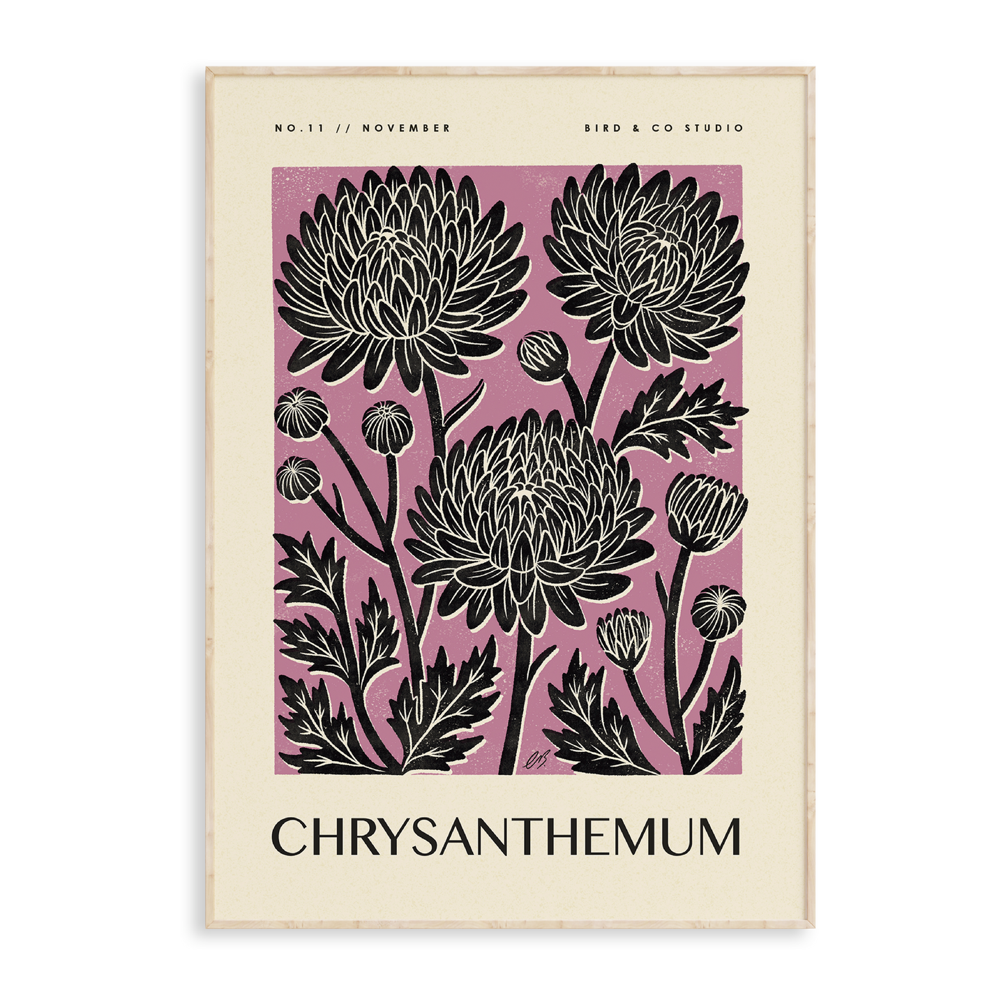 November Chrysanthemum Art Print