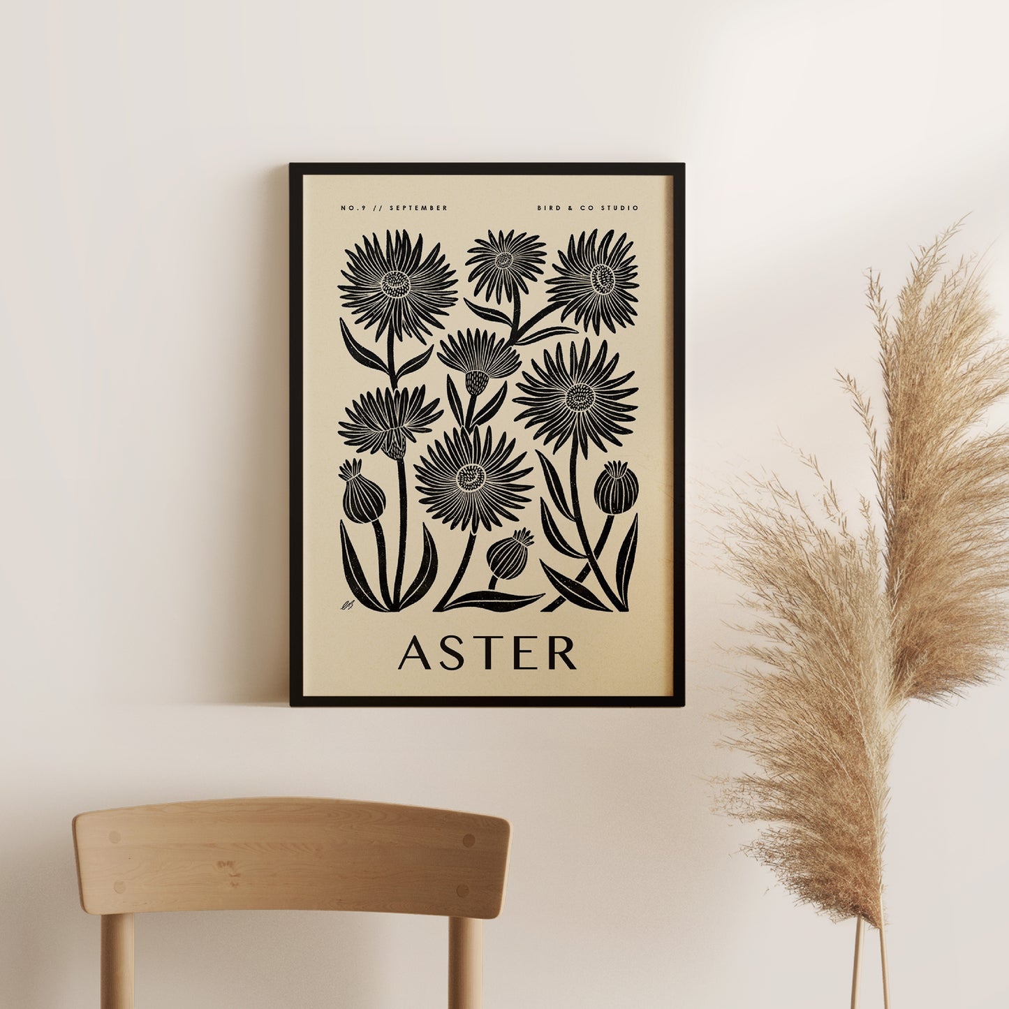 September Aster Art Print