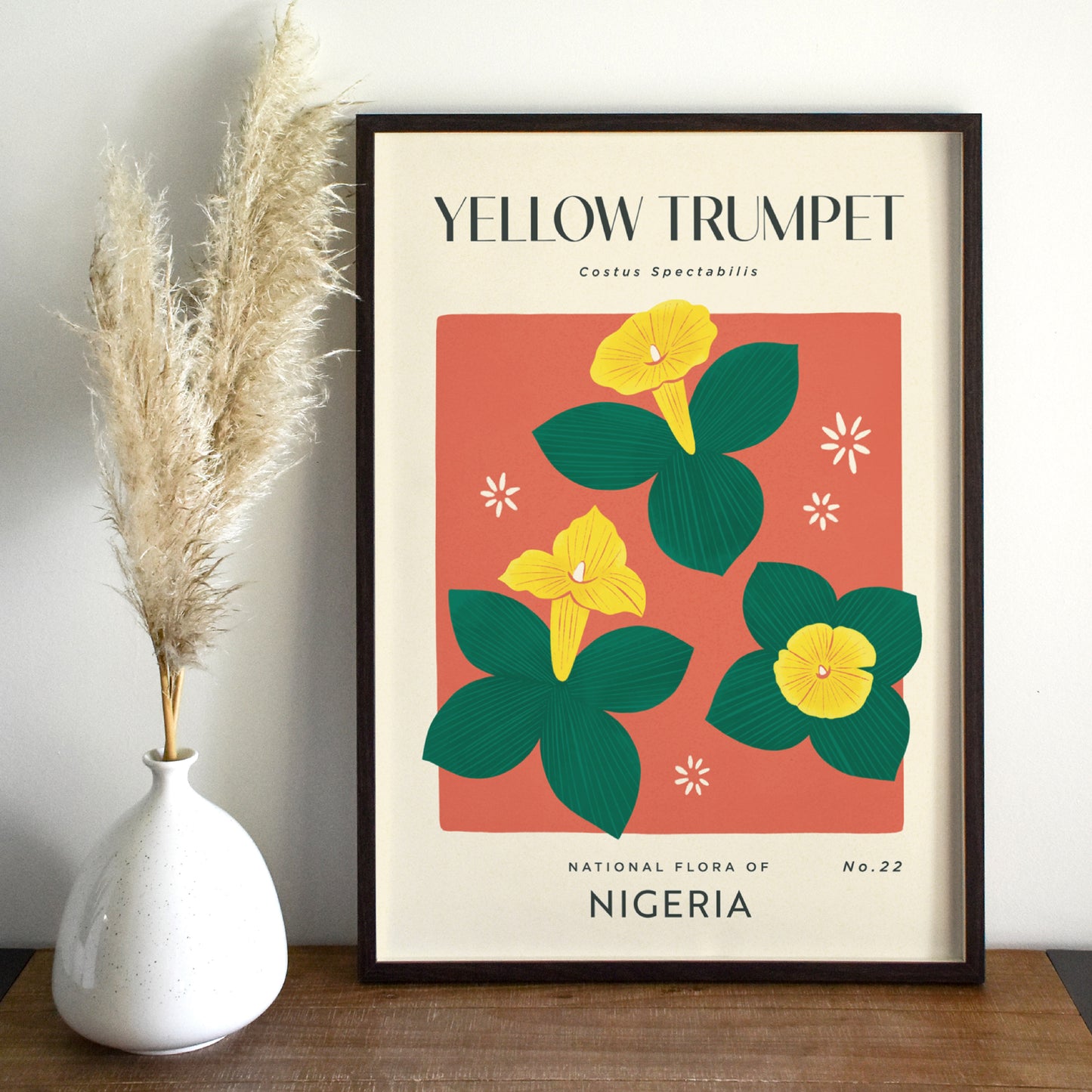 Yellow Trumpet of Nigeria Art Print
