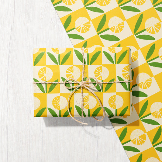 Geo Dandelion Eco Gift Wrap