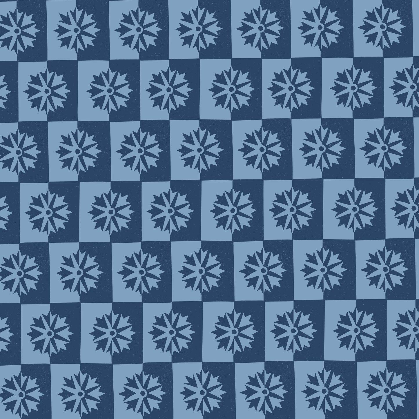 Cornflower Check Eco Gift Wrap