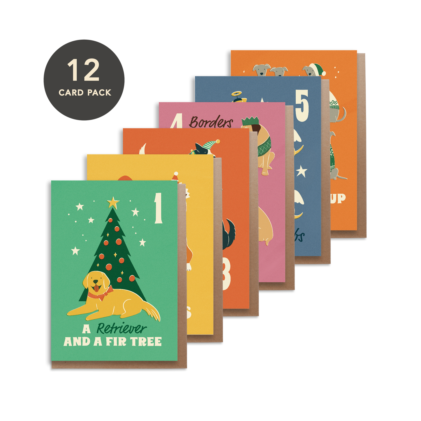 12 Days of Dog Christmas Card Bundle