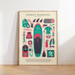 Paddle Boarding Kit Art Print