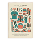 Trail Running Kit Art Print