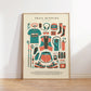 Trail Running Kit Art Print