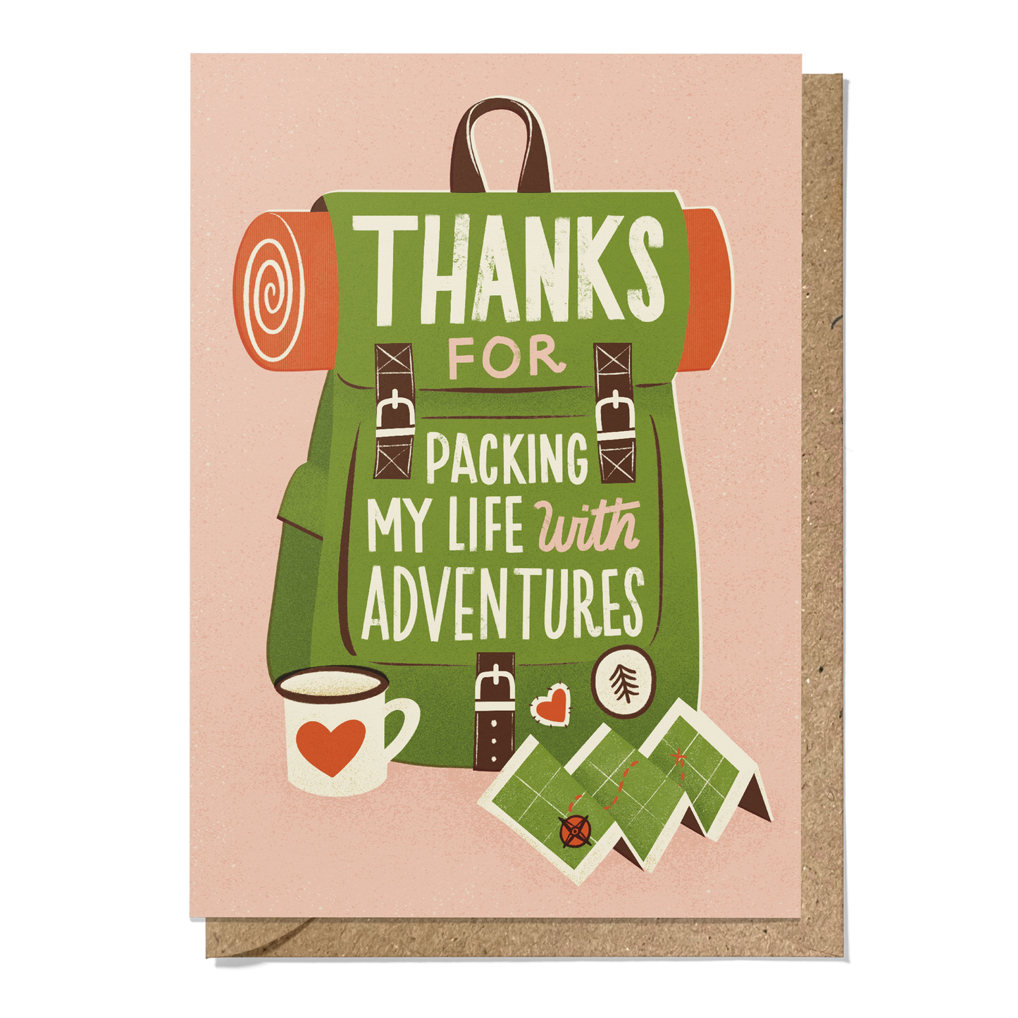Adventure Pack Greeting Card