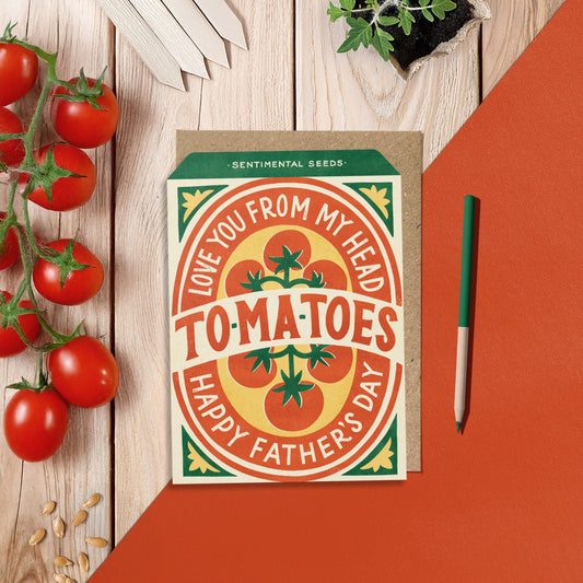 Tomato Seed Greeting Card