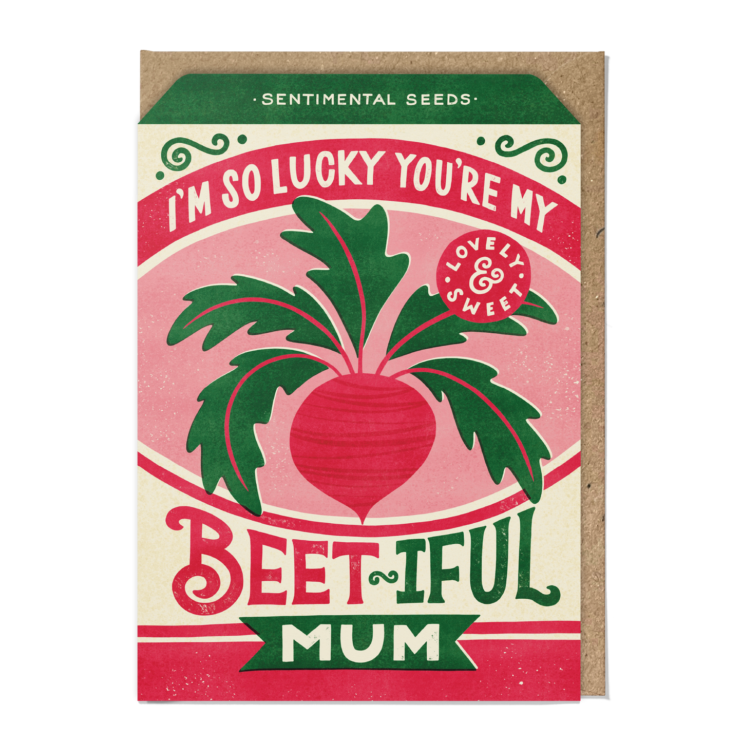 Beetroot Seed Greeting Card