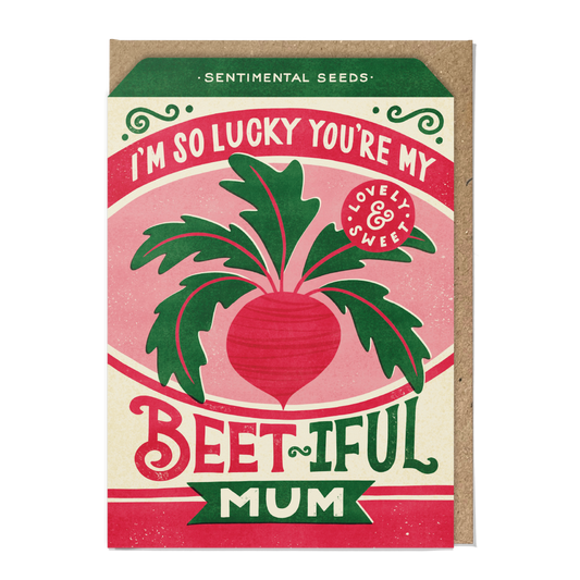 Beetroot Seed Greeting Card
