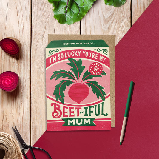 Beetroot Seed Greeting Card