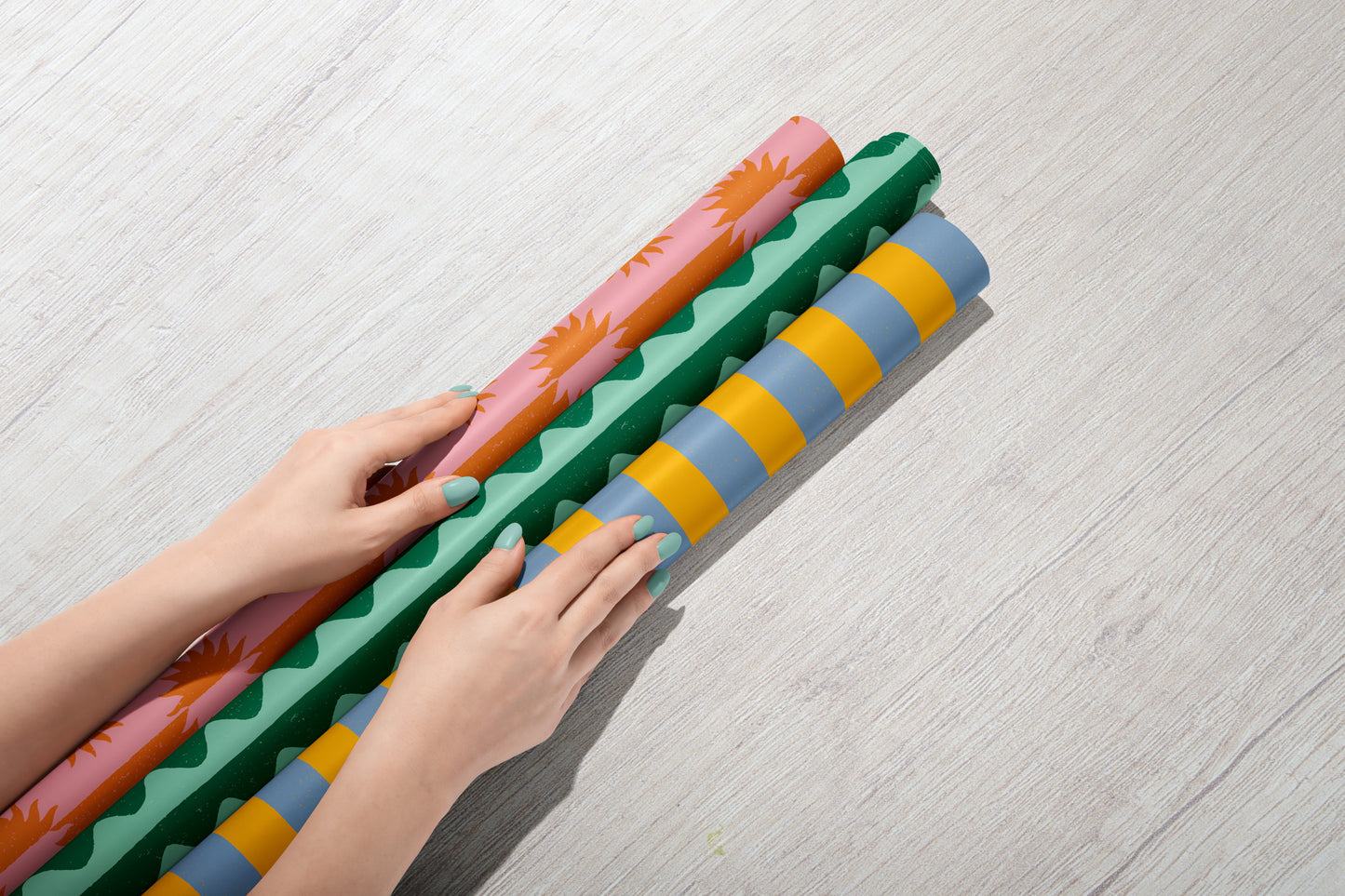 Summer Stripe Eco Gift Wrap