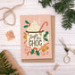 Jingle Bell Choc Camping Mug Christmas Card