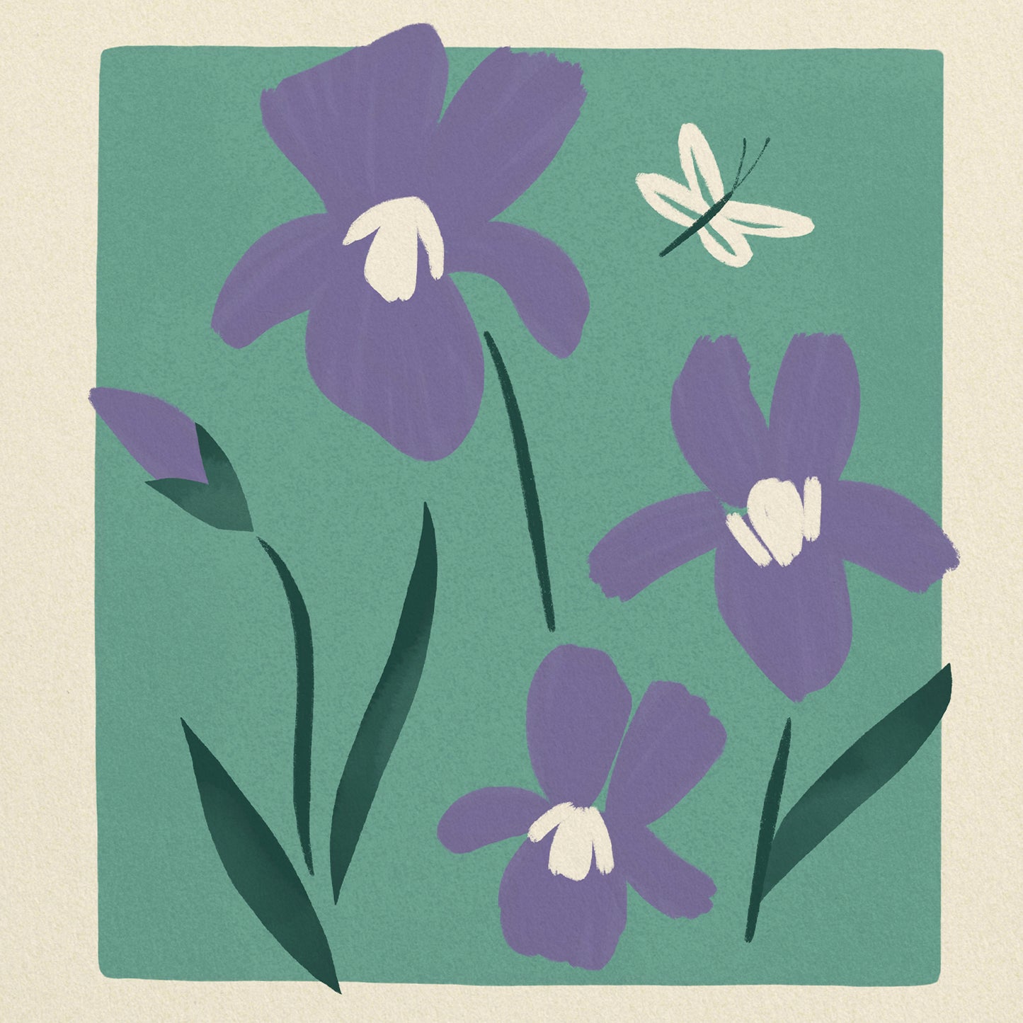 Iris of France Art Print
