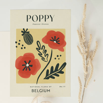 Poppy of Belgium Art Print