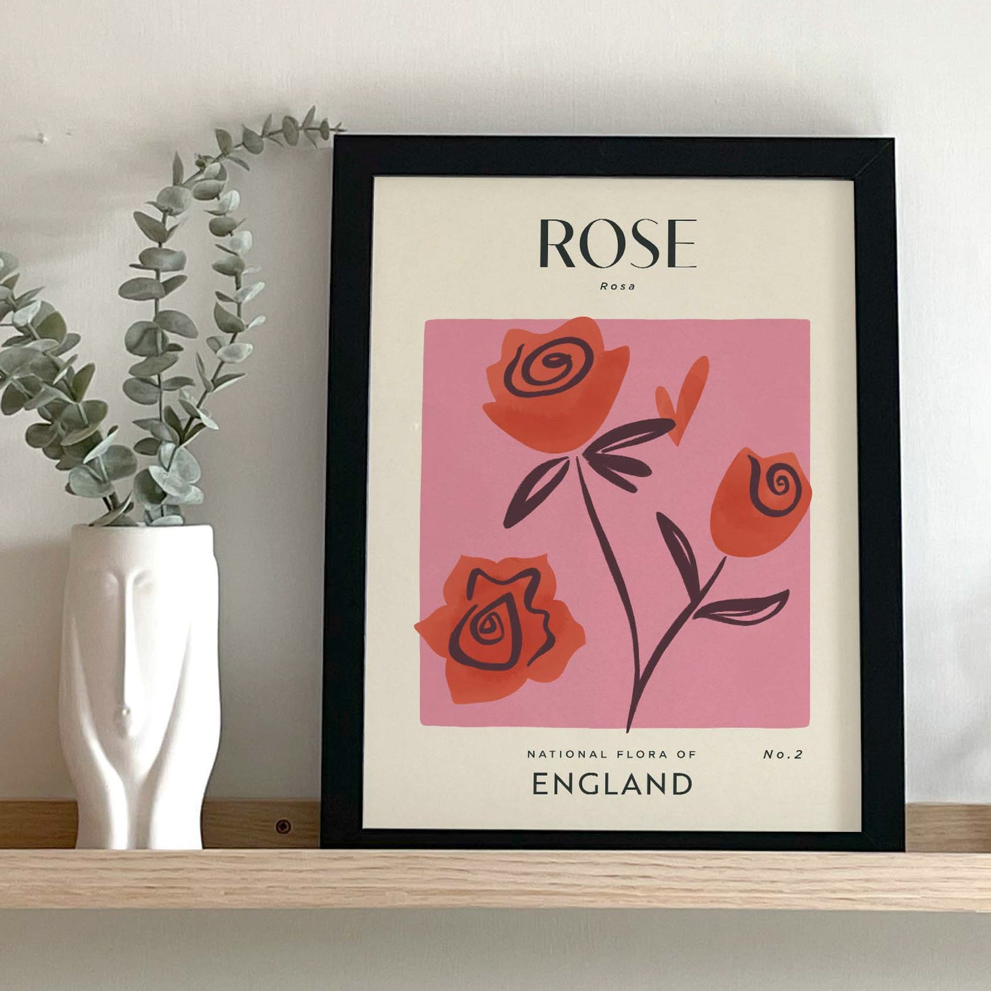 Rose of England Art Print