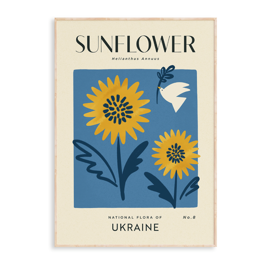Sunflower of Ukraine Art Print