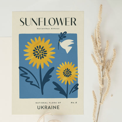 Sunflower of Ukraine Art Print