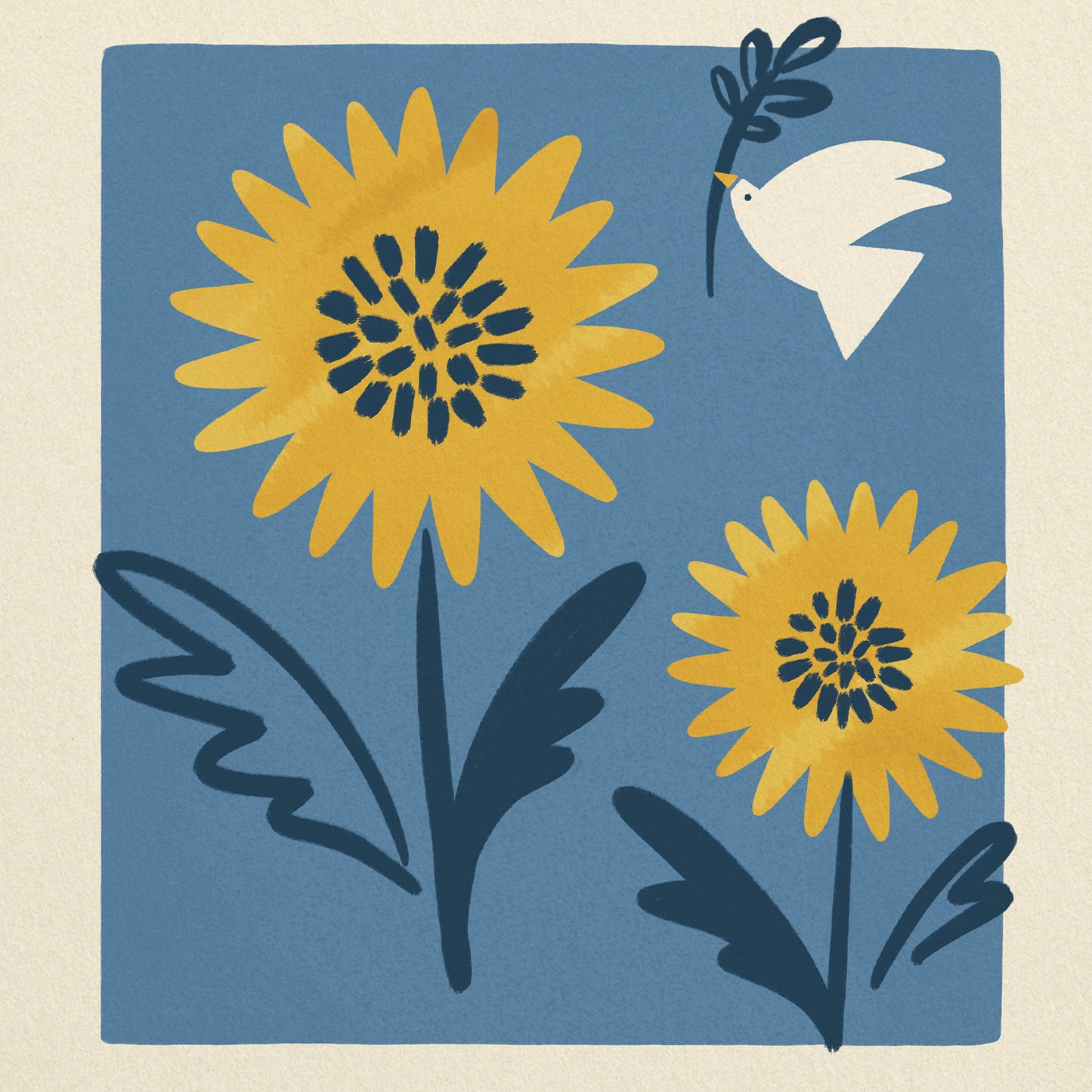 Sunflower of Ukraine Art Print