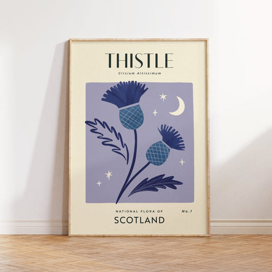 Thistle of Scotland Art Print