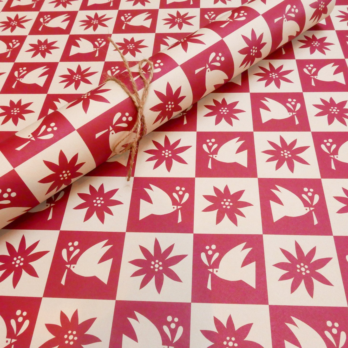 Christmas Checker Eco Gift Wrap