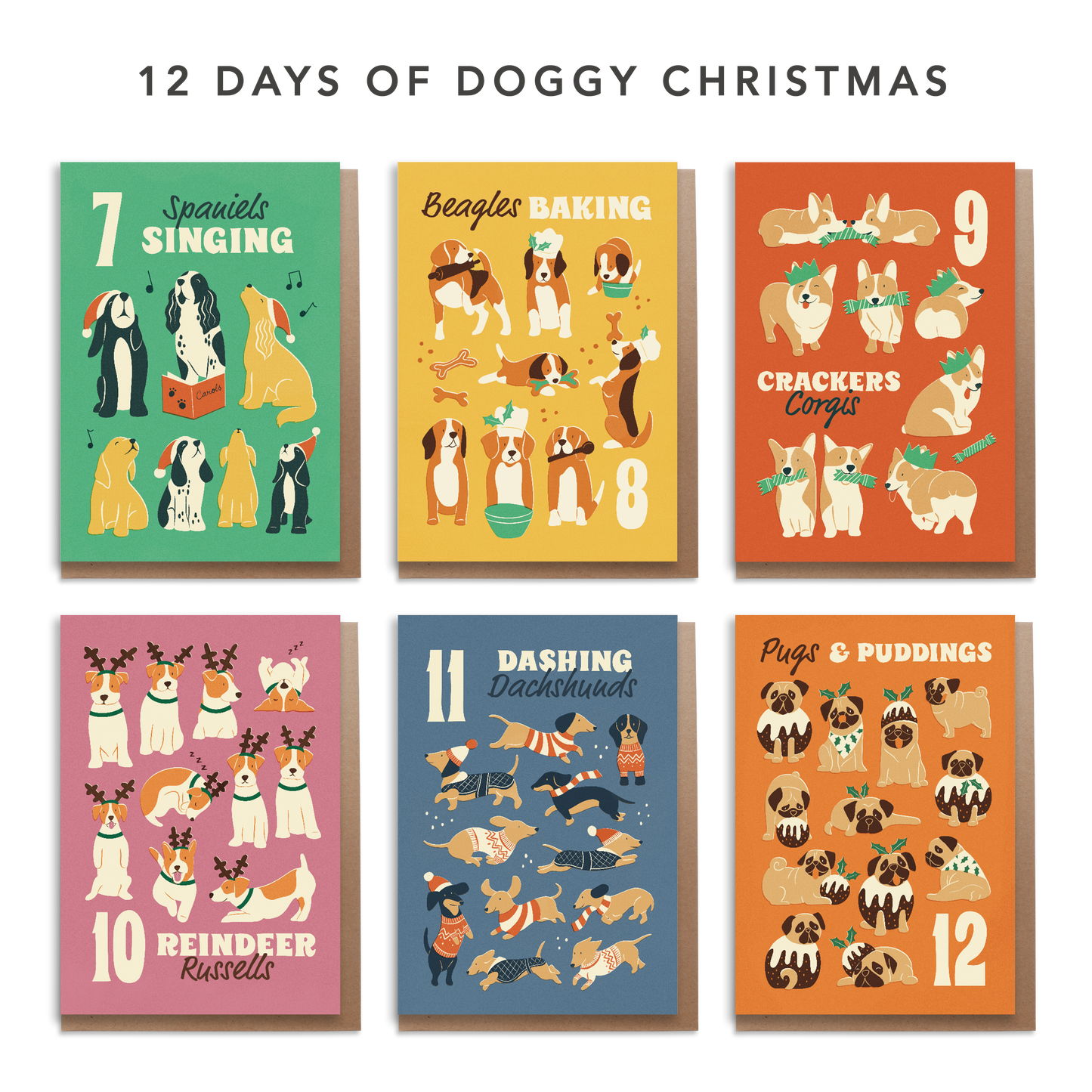12 Days of Dog Christmas Card Bundle
